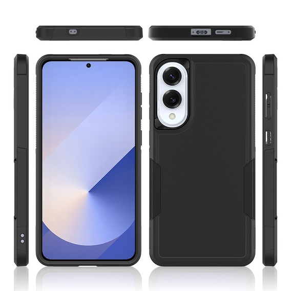 Θωρακισμένη θήκη για Samsung Galaxy S25 Edge, Dual Shockproof, μαύρη