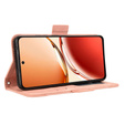 Θήκη με πτερύγιο για Oppo Reno 12FS / 12F, Card Slot, ροζ