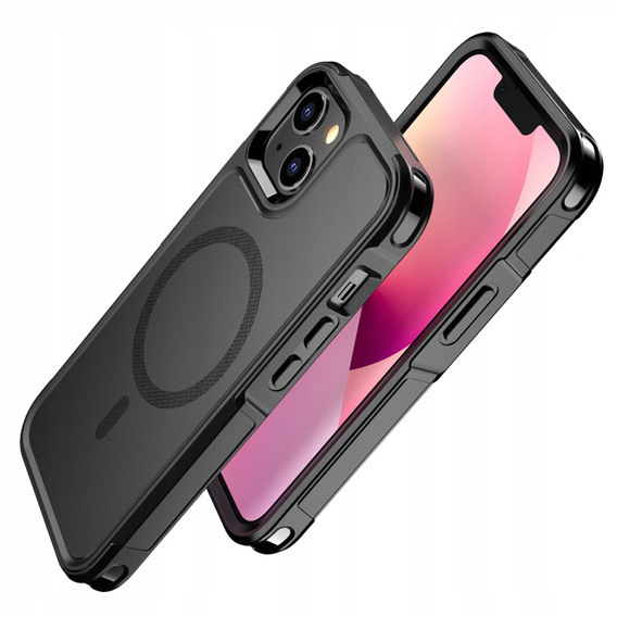 Θήκη για iPhone 14, MagForce MagSafe, μαύρη