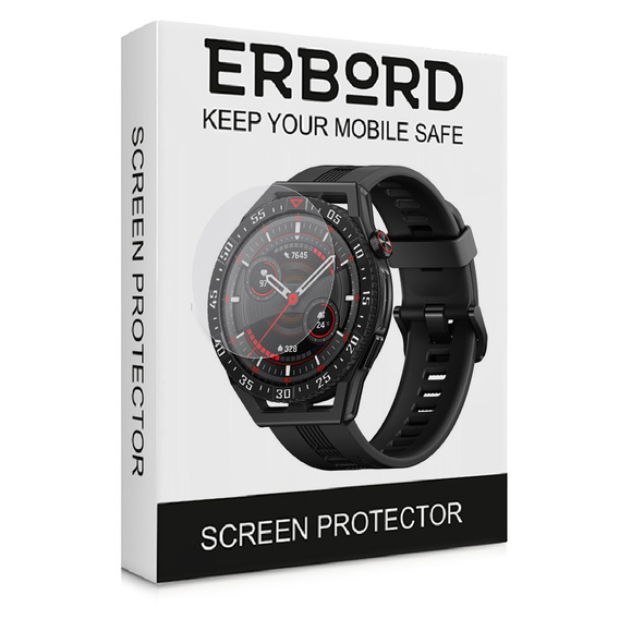 3x Φύλλο υδρογέλης ERBORD για Huawei Watch GT 3 SE