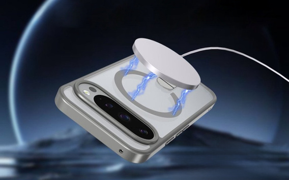 Υβριδική θήκη Fusion για Google Pixel 10 Pro XL, για MagSafe, με βάση, γκρι