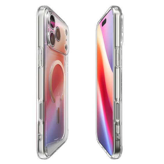 Θήκη Spigen για iPhone 17 Pro, Ultra Hybrid MagSafe, Διαφανής / Χρυσή