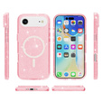 Θήκη για iPhone Air, για MagSafe, glitter, ημιδιαφανές ροζ