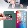 Θήκη με πτερύγιο για iPhone 16, RFID Wallet MagSafe CamShield, πράσινη