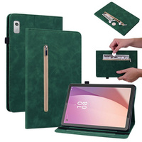 Θήκη για Lenovo Tab M9, Wallet Pen Slot, πράσινη