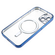 Θήκη για iPhone 14, Electro MagSafe, μπλε + Γυαλί για την οθόνη