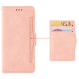 Θήκη με πτερύγιο για Honor Magic 7 Pro, Card Slot, ροζ