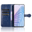 θήκη πτερύγιο για Xiaomi Redmi Note 14 4G, Wallet Rhombus, μπλε