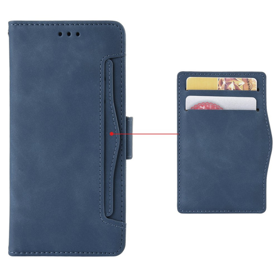 Θήκη με πτερύγιο για Xiaomi 14 Ultra, Card Slot, σκούρο μπλε