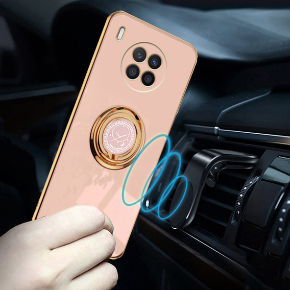 Θήκη για Huawei Nova 8i, Case, Electro Ring, ροζ rose gold