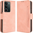 Θήκη με πτερύγιο για Realme C71, Card Slot, ροζ