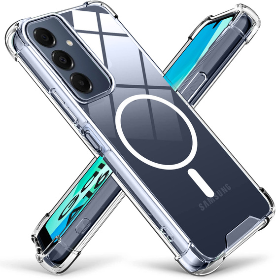 Θήκη για Samsung Galaxy A16, Fusion Hybrid, για MagSafe, διαφανής + Γυαλί για την οθόνη