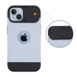Θήκη ERBORD MagSafe Cam Slider, μπλε + Γυαλί για την οθόνη για iPhone 13 / iPhone 14