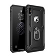 θωρακισμένη θήκη για iPhone XR, Nox Case Ring, μαύρη