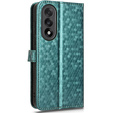 θήκη πτερύγιο για OnePlus Nord 5, Wallet Rhombus, πράσινη
