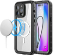 Αδιάβροχη θήκη για iPhone 14 Pro Max, Redpepper, για MagSafe, μαύρη