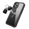 Θήκη για iPhone 12/12 Pro, Shockproof, με μεμβράνη, μαύρη