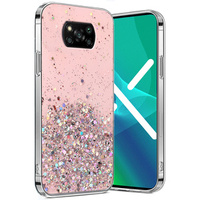 Θήκη για Xiaomi POCO X3 / X3 NFC, Glittery, ροζ