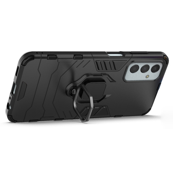 Θήκη για Samsung Galaxy M13 4G, Kickstand Ring, μαύρη