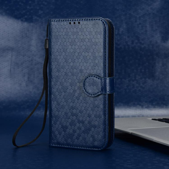 θήκη πτερύγιο για Xiaomi Redmi 15C 4G/LTE, Wallet Rhombus, μπλε