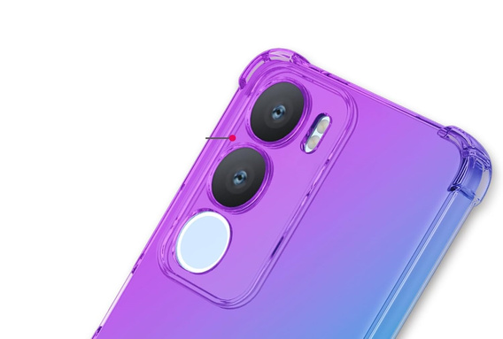 θήκη για το Vivo Y19s, Gradient Dropproof, Μωβ / μπλε