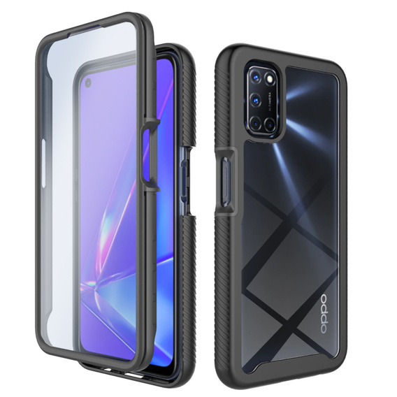 Θήκη για OPPO A52/A72/A92, Shockproof, με μεμβράνη, μπλε