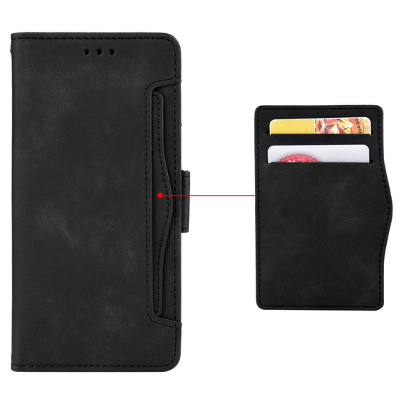 Θήκη με πτερύγιο για Samsung Galaxy M34, Card Slot, μαύρη