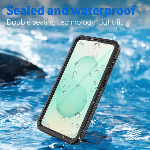 Αδιάβροχη θήκη IP68 Redpepper για Samsung Galaxy S26 Plus, μαύρη