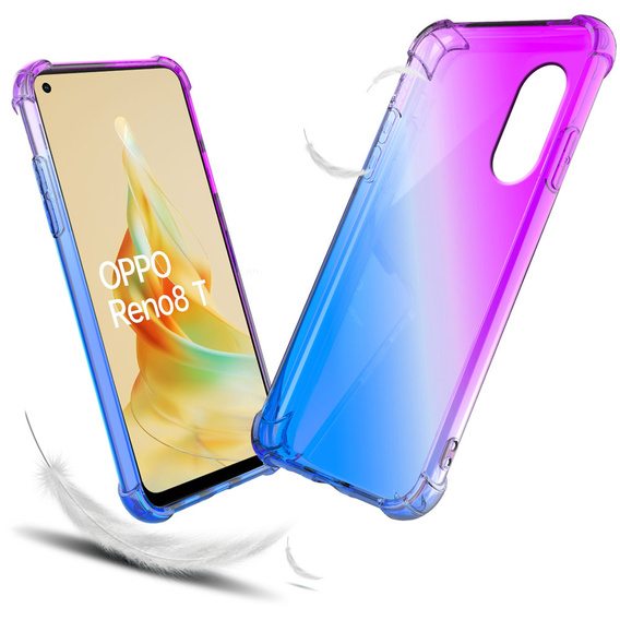 θήκη για το Oppo Reno8 T, Gradient Dropproof, Μωβ / μπλε
