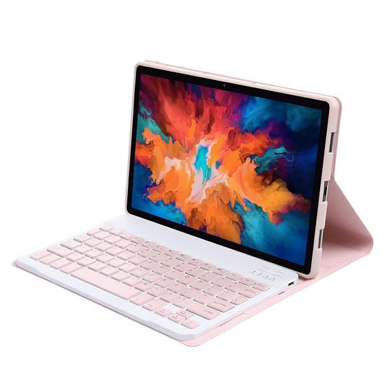 Θήκη + πληκτρολόγιο Lenovo Tab P11 J606F / P11 5G J607Z, ροζ rose gold