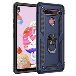 θωρακισμένη θήκη για LG K51S, Nox Case Ring, μπλε