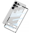 Θήκη για Samsung Galaxy S25 Ultra, GKK Kickstand Hard Case, ασημένια