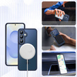Ματ θήκη για iPhone 17 Pro, για MagSafe, ημιδιαφανές μπλε