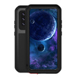 Love Mei Θήκη για Samsung Galaxy A52 / A52s, armored with glass, μαύρη