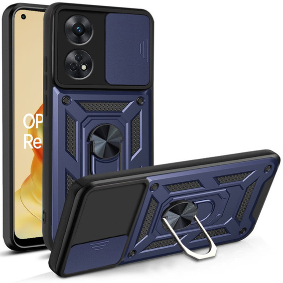 Θήκη για Oppo Reno8 T, CamShield Slide, μπλε