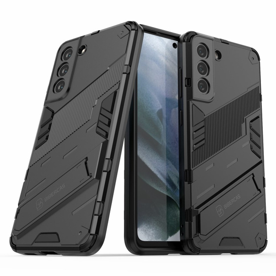 Θήκη για Samsung Galaxy S21 FE, Military kickstand, μπλε