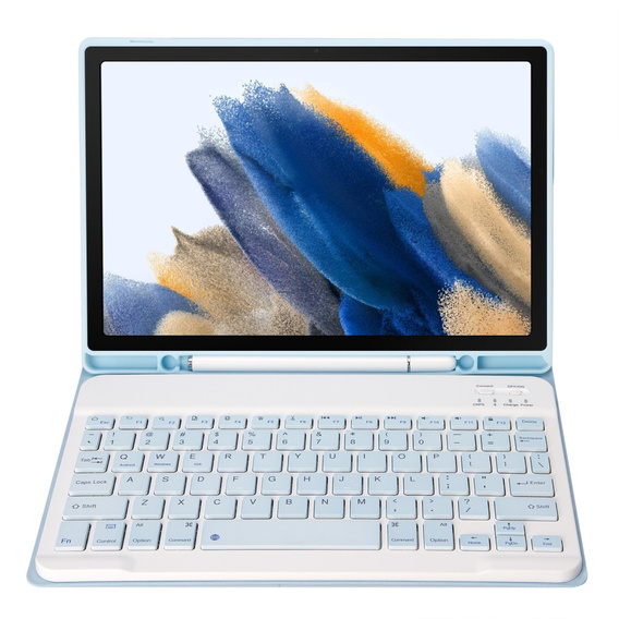 Θήκη + πληκτρολόγιο Samsung Galaxy Tab A8 10.5 X200 / X205, μπλε