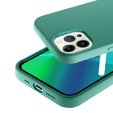 Θήκη για iPhone 14 Plus, Silicone Lite, πράσινη