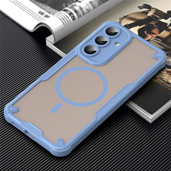 Θωρακισμένη θήκη για Samsung Galaxy S25 FE, για MagSafe, μαύρο ματ