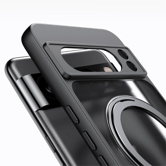 Θήκη για το Google Pixel 8A, Fusion Hybrid Kickstand, για MagSafe, διαφανής