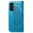 Θήκη με πτερύγιο για Samsung Galaxy A16, Butterfly, μπλε