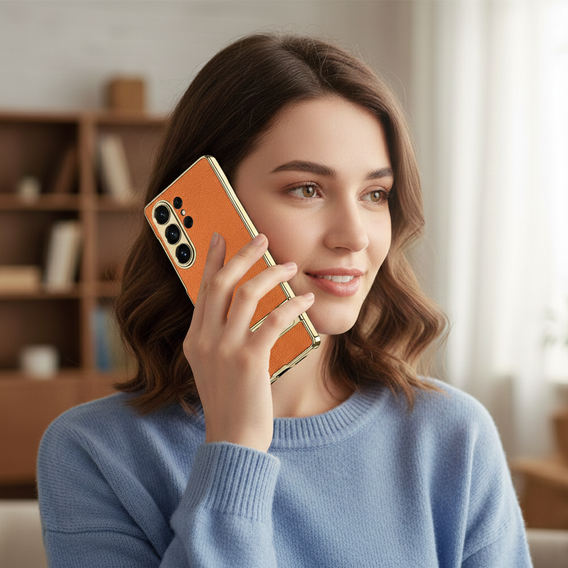 Θήκη Electro Frame Leather με βάση για Samsung Galaxy S26 Ultra