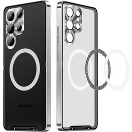 θήκη προστασίας κάμερας για το Samsung Galaxy S23 Ultra, CamShield MagSafe, διαφανές / ασημί