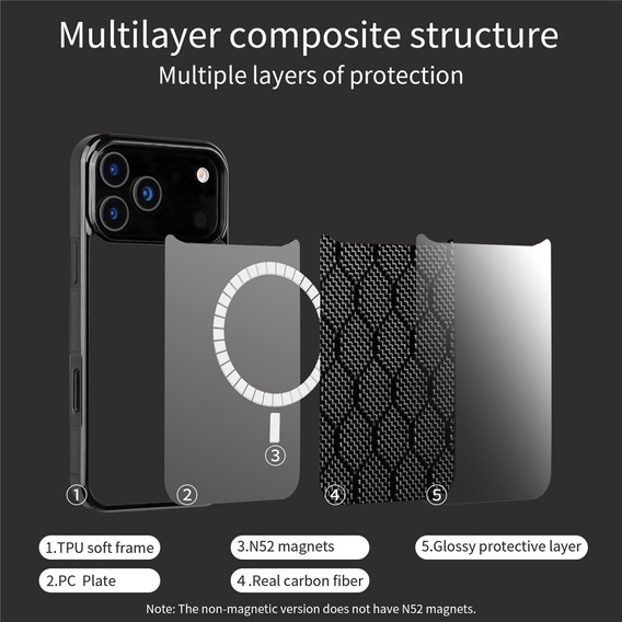 Θήκη από αραμιδική ίνα, με MagSafe για Apple iPhone 17 Pro