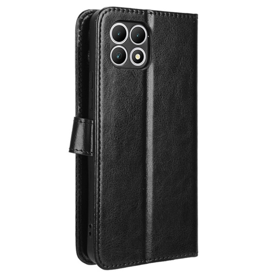 Θήκη με πτερύγιο για T Phone 2 5G, Crazy Horse Wallet, μαύρη