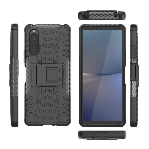 Θήκη για Sony Xperia 10 V, Tire Armor, μαύρη