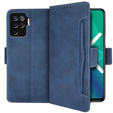 Θήκη με πτερύγιο για Oppo Reno5 Lite, Card Slot, μπλε