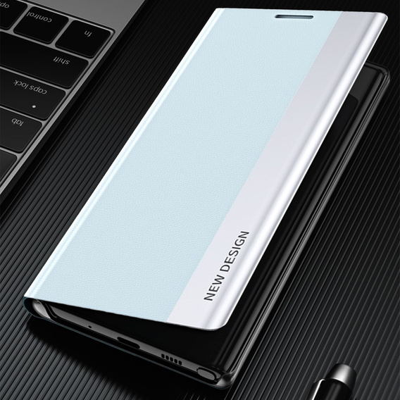 Θήκη με πτερύγιο για Samsung Galaxy M33 5G, Side Magnetic, γαλάζια