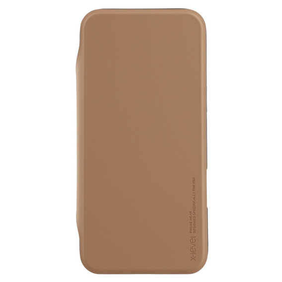 Θήκη X-LEVEL για iPhone 16 Pro, Magnetic Card Holder, καφέ
