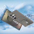 Θήκη για Samsung Galaxy S25 Ultra, Kickstand Matt Case, για MagSafe, γκρι + Γυαλί οθόνης